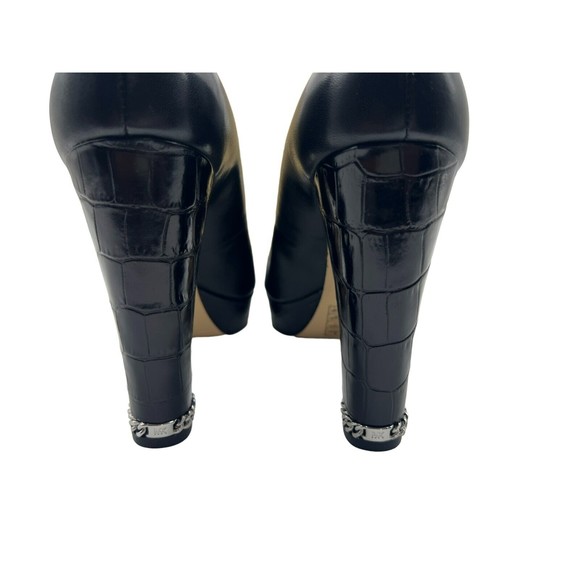 NWT AUTH Michael Kors The Jet Set 6 Black Leather Sabrina Pump - Picture 6 of 9